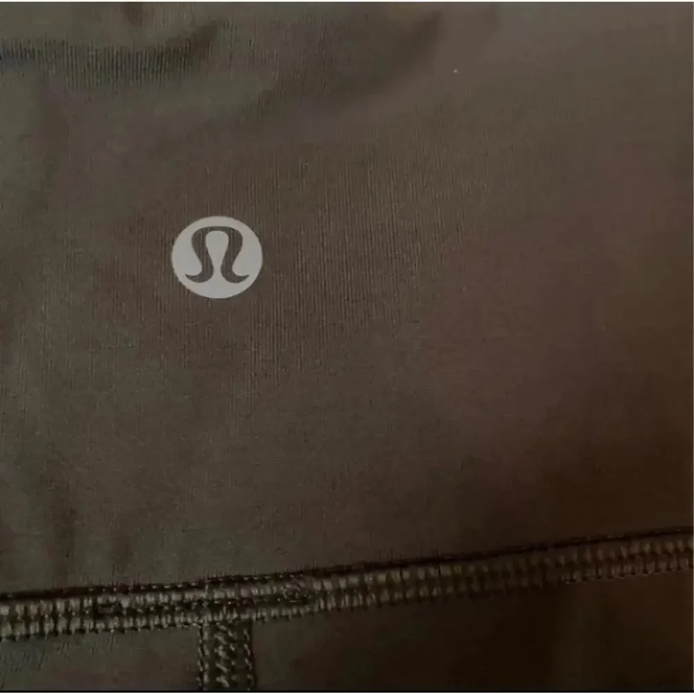 Lululemon Squad Goals Crop Dark Olive Legging Women Size 4